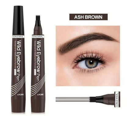 Crayon à sourcils - 4 pointes fendues - waterproof