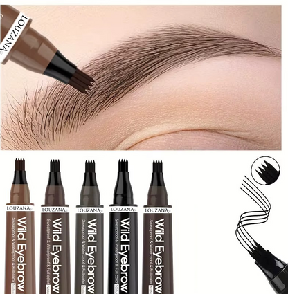 Crayon à sourcils - 4 pointes fendues - waterproof