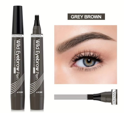 Crayon à sourcils - 4 pointes fendues - waterproof