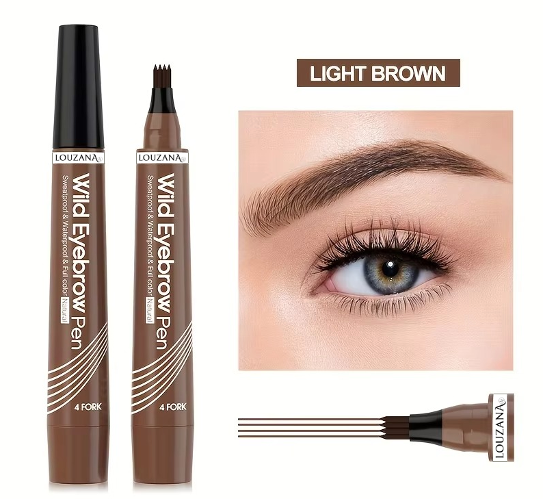 Crayon à sourcils - 4 pointes fendues - waterproof
