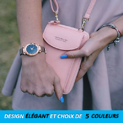 Portefeuille avec pochette pour téléphone