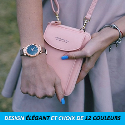 Portefeuille avec pochette pour téléphone