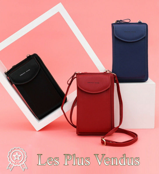 Portefeuille avec pochette pour téléphone