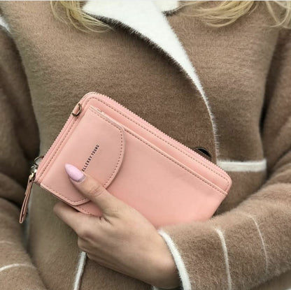 Portefeuille avec pochette pour téléphone