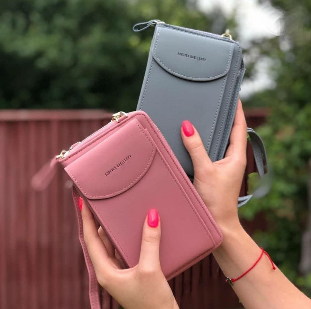 Portefeuille avec pochette pour téléphone